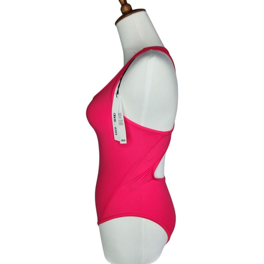 ASOS 4505 Swimsuit Size 2 (US) One Piece Racerback Open Back Size UK 6 NWT - Picture 3 of 14